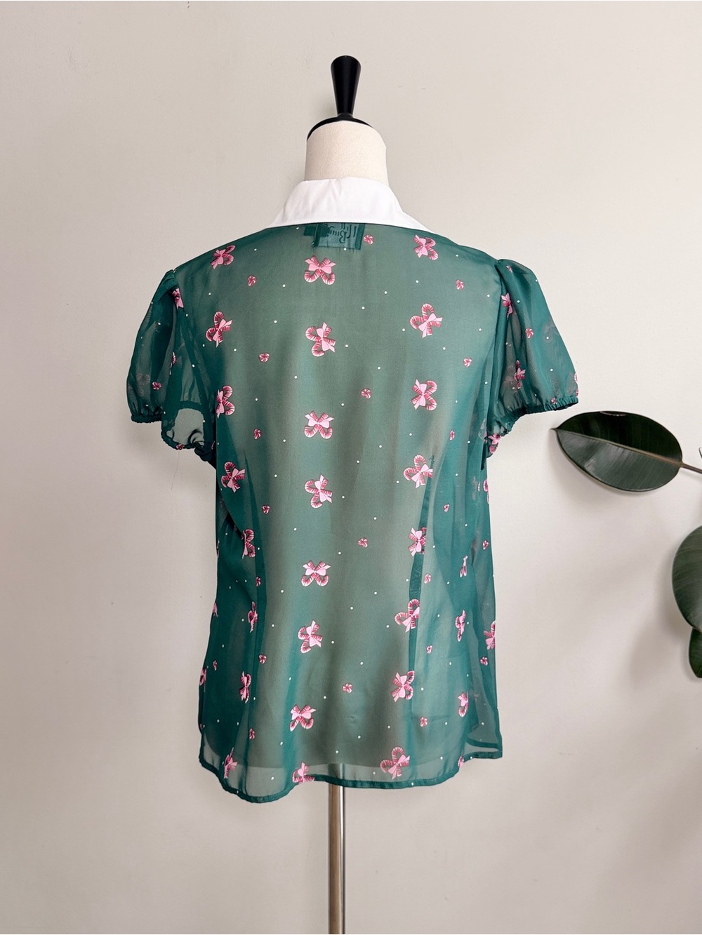 Hell Bunny Beth Candy Cane Christmas Blouse L - Picture 11 of 11